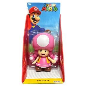NEW Super Mario Brothers Toadette 2.5" Action Figure World of Nintendo
